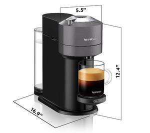 lot 46 image: Nespresso Vertuo Next Coffee and Espresso Maker by DeLonghi, White - Customer Return Excellent  Like New
