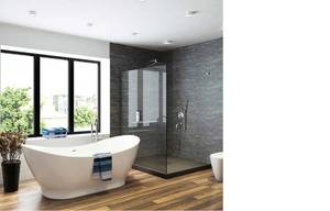 lot 5 image: Appollo Kalisto 66 Seamless Freestanding Bathtub with Center Drain - Like New Unused - Some Minor Scuffs