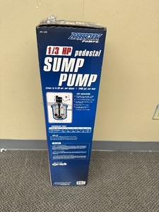 Barracuda 13 Hp Pedestal Sump Pump - Return - Tested powers on - Missing Float Ball