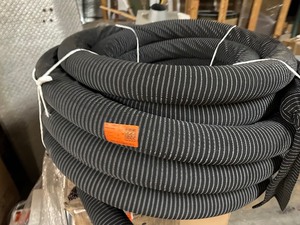 Advanced Drainage Systems 3 in. x 100 ft. Singlewall Perforated Drain Pipe with Filter Sock