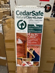 4 New CedarSafe Aromatic Cedar Natural Closet Liner Boards 15 sq. ft. 14 in. x 4 in. with Variable Length