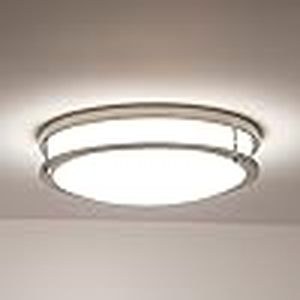 Qty 4 New in Box - Energetic Lighting 14 Inch LED Flush Mount Ceiling Light Brushed Nickel Finish
