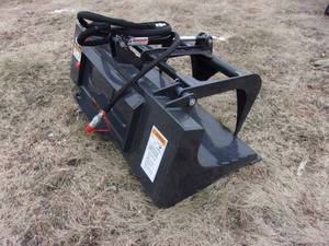 New Wolverine attachments mini skid steer 44 grapple bucket