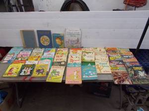 lot 56 image: dr.suess, little golden books, and other vintage books