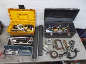 lot 88 image: 2 toolboxes full of assorted hand tools