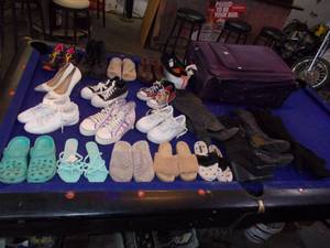 lot 109 image: 20 pairs womens shoes and boots