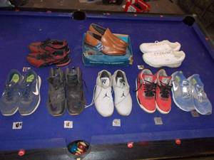 lot 110 image: 8 pairs mens shoes size 10.5-13