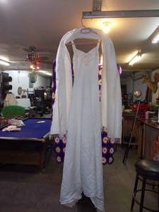 lot 135 image: Size Small Marys Bridal Custom Wedding Dress and shawl