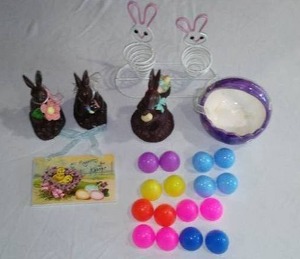lot 482 image: Chocolate looking Easter Rabbits and More.