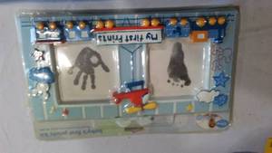 lot 486 image: Babys First Prints Picture Frame New.
