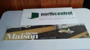 lot 506 image: Advertisement Sign (2) Maison and Northcentral.