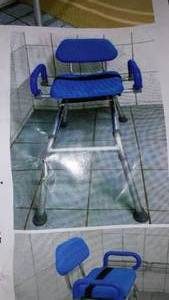 lot 92 image: Platinum Health Carousel Sliding Shower Chair.