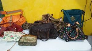 lot 150 image: Purses Louis Vuitton, Micheal Kors, Rolfs, Tignanello and More.