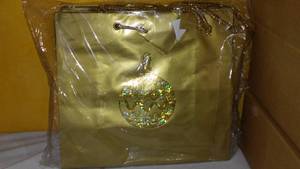 lot 158 image: Gold Sparkle Holiday Bags (2 Boxes)