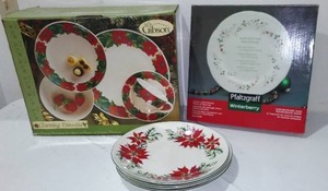 lot 220 image: Christmas Dishes.