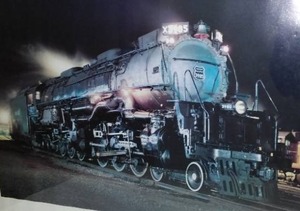 lot 224 image: Union Pacific 3985 Framed PhotoPoster.