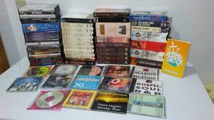 lot 236 image: Christian DVD, VHS, And CDS.