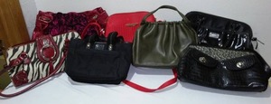lot 240 image: Purses (7) Coach, Nine West and more