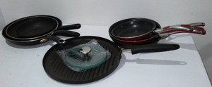 lot 286 image: Farber Ware, Calphalon, Kitchen Essential Pans and More.