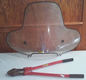 lot 344 image: Tool Shop Bolt Cutter and ATV Wind Shield