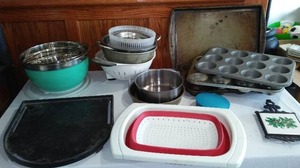 lot 347 image: Baking Ware, Colanders and More.