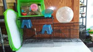 lot 349 image: Hamster Cage and Accessories.
