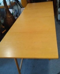 lot 350 image: Collapsible Flat Table, Wood.
