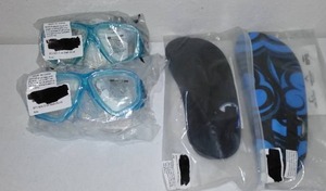 lot 12 image: New BPS Dive Masks and Water Shoes.