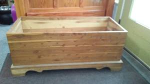 lot 357 image: Toy Chest, End Table, And Shelf.
