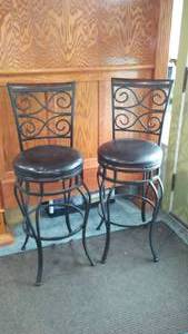 lot 359 image: High Top Swivel Stools (2).