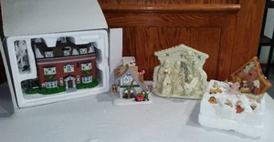 lot 373 image: Christmas Village, Manger and More.