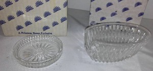 lot 270 image: Princess House Crystal Coasters And SpoonFork Holders.