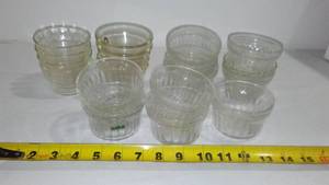 lot 285 image: Glass Custard Cups - good condition (15)
