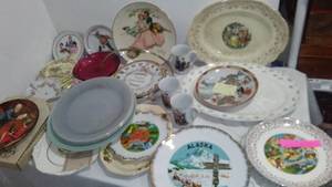 lot 321 image: Platters, Norman Rockwell, state plates & more.