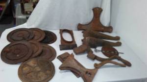 lot 302A image: Cast Iron Stove Parts