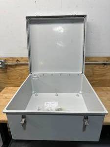 lot 17 image: HAMMOND MANUFACTURING 24x24x10 Fiberglass Wall Mount Electrical Enclosure  PJ242410RT
