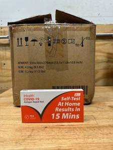 lot 35 image: IHEALTH Lot of 39 COVID-19 At Home Tests
