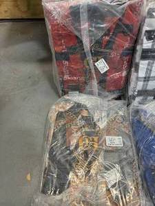 lot 42 image: LOT of 23 Packages of Long Sleeve Button-Up Shirts - Varying Sizes