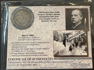 lot 5 image: 1888 Morgan Dollar