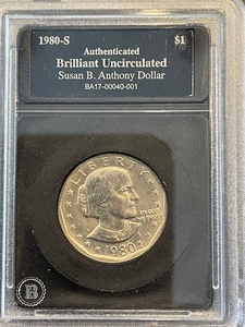 lot 22 image: 1980-S Susan B. Anthony Dollar Brilliant Uncirculated