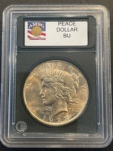 lot 26 image: 1923 Peace Dollar BU