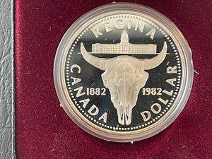 lot 35 image: 1982 Regina Canadian Silver Dollar