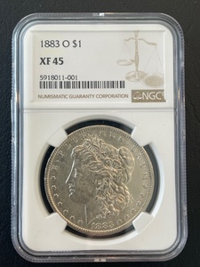 lot 41 image: 1883-O Morgan Dollar NGC XF45