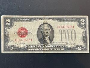 lot 43 image: Red Seal $2 Bill
