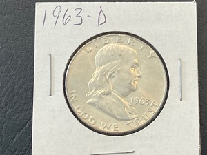 lot 51 image: 1963-D Franklin Half Dollar