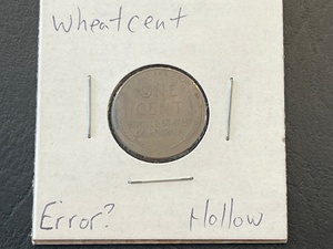 lot 59 image: Wheat Cent Error
