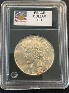 lot 65 image: 1922 Peace Dollar BU
