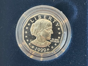 lot 75 image: 1999 Susan B. Anthony Dollar Proof