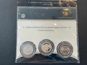 lot 76 image: America the Beautiful 3 Coin Quarter Set