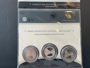 lot 79 image: America the Beautiful 3 Coin Quarter Set